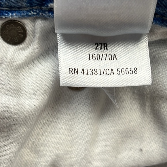 Polo Ralph Lauren Callen High Rise Slim Blue Jeans Floral Print Sz: 27R - Picture 11 of 16